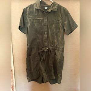 Old navy army green romper